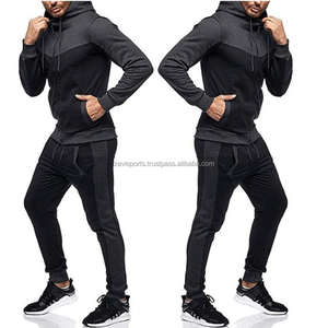 Conjunto Deportivo de Alta Calidad para Hombre, con Logotipo Personalizado, Felpa Técnica, para Gimnasio y Jogging, 100% Algodón, con Capucha y Cremallera Delantera, Estilo de 2 Piezas - Product Image 3