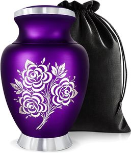 Antique Co White Color Modern Design <b>Large</b> Metal Cremation <b>Urn</b> 3.5 L Capacity Handmade Washable Printing Business <b>Urns</b> - Product Image 5