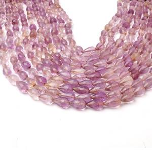 Natural Ametrine Faceted Teardrop Briolette Beads Gemstone Loose Beads For Jewelry Making Wholesale Price Bulk Smooth Shine - Product Image 3