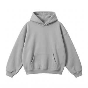 Custom Private Label <b>Hoodies</b> <b>Oversized</b> Heavy <b>Fleece</b> <b>Hoodies</b> with Branded Drawstrings for Streetwear Startups - Product Image 2