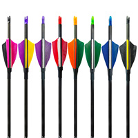 Vente en gros usine : Flèches de tir à l'arc en carbone pur, légères et durables, diamètres 3.2/4.2/6.2mm, différentes tailles de spine, pour le tir à l'arc.