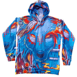 Sudaderas con capucha de impresión por sublimación Unisex de alta calidad Sudadera con capucha de patrón sólido cómodo para hombres y mujeres - Product Image 3