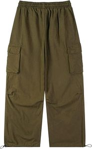 Oversized Baggy Men's Pants Lightweight 100% <b>Nylon</b> Eco-Friendly <b>Joggers</b> High Quality Wide Legs Streetwear Sport Trousers Washed - Product Image 2