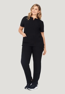 Blouse de laboratoire unisexe Sike personnalisée en coton et polyester tricoté, blanche, haute visibilité, à manches longues, pour médecins et uniformes d'hôpital - Product Image 6