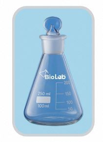 Frasco Erlenmeyer de Vidrio BioLab, Frasco Cónico Graduado de Laboratorio con Junta Pulida y Tapón Hueco/Penny - Product Image 4