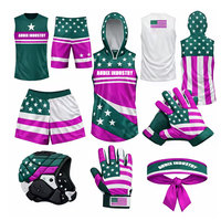 Lot de tenues de football américain 7V7 personnalisables avec logo frontal, qualité supérieure, séchage rapide, unisexe, pour adultes – Offre sportive