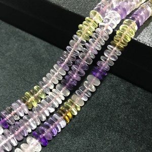 Cuentas de Piedra Rondelle Sueltas 100% Naturales, Certificadas por IGI, de 5mm-9mm, Grado AA, Semipreciosas, Multicolor, Fire Vivaaz Gems Jaipur - Product Image 2