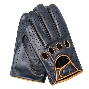 Gants de conduite professionnels de haute qualité, meilleur rapport qualité-prix, fabriqués en cuir fin, imprimés avec votre logo, pour la conduite automobile et moto - Product Image 6