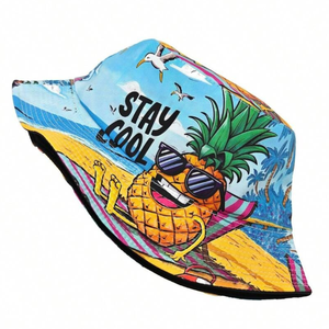 Wholesale Trendy <b>Reversible</b> Patchwork <b>Bucket</b> <b>Hat</b> High Quality Designer Streetwear Unisex Packable Sun <b>Bucket</b> <b>Hats</b> - Product Image 6