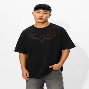 Camiseta de gran tamaño informal con estampado de logotipo personalizado de algodón 100% de alta calidad para hombres de talla grande tela de Jersey transpirable estilo Hip Hop - Product Image 1