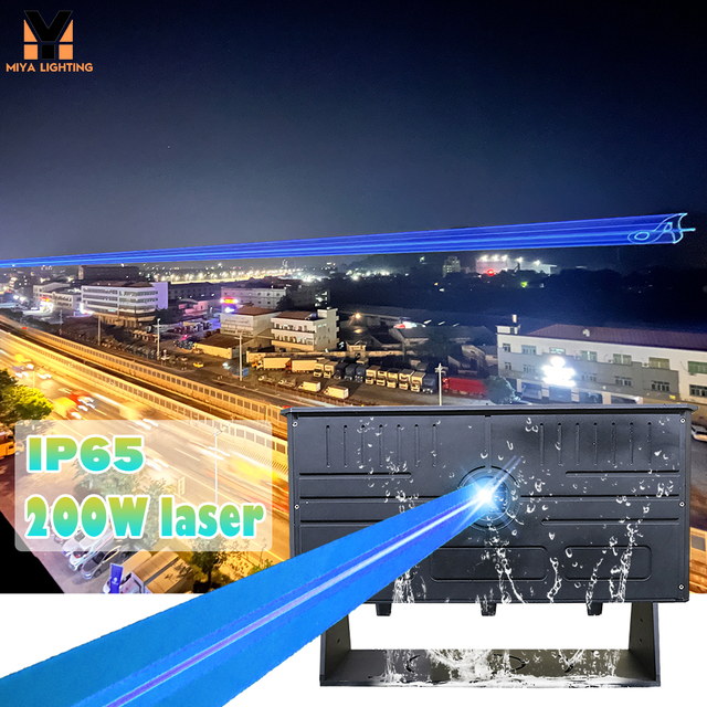 High Power Outdoor Laser Advertising 200W Programmable Fb4 Long Throw Sky Text logo Projector Stage Lights Laser Event Show