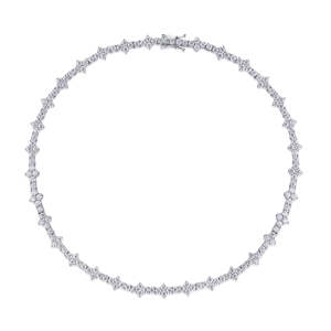 Collar con Cruz de Moissanita con Incrustaciones de Diamantes, Chapado en Oro de 18K, Estilo Hip Hop, Unisex - Product Image 3