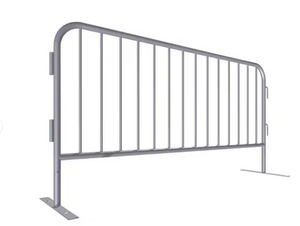 Barrera de Control de Multitudes de Acero Galvanizado de Alta Resistencia, Barrera de Seguridad Vial Portátil para Eventos, Construcción y Tráfico - Product Image 2
