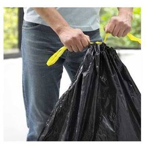 โรงงานผลิตถุงพลาสติก TIEN DUC รับผลิตถุงขยะแบบมีเชือกผูก ก้นขยาย HDPE ย่อยสลายได้ ขนาด 5/13/30/39 แกลลอน พร้อมสกรีนโลโก้ตามสั่ง - Product Image 1