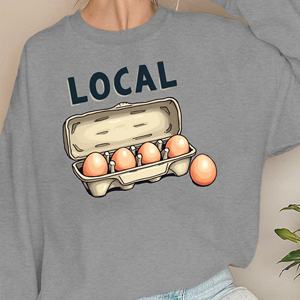 DISTRIBUIDOR LOCAL con huevos sudaderas Mujer - Product Image 4