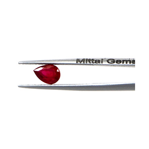 Rubis naturels de Bangkok, formes poire calibrées 6x7mm, pierres précieuses de rubis naturelles facettées en vrac pour la fabrication de bijoux, prêtes à l'emploi - Product Image 2
