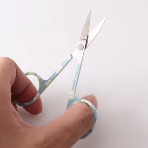 Tijeras para cutículas con mango de cerámica, hoja curva de acero inoxidable, cuidado seguro para manicura y belleza, ANAAIF - Product Image 6