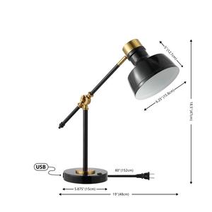 Minimalist <b>Matte</b> Gold Brass <b>Table</b> Lamp with Removable Design for Diwali Home Office & Bedroom Use - Product Image 5