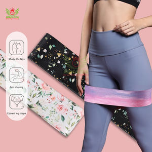 ชุดยางยืดออกกำลังกายสำหรับบริหารสะโพกผู้หญิง แบบวงกลม กว้าง กันลื่น สำหรับออกกำลังกายกล้ามเนื้อก้น ทำจากโพลีเอสเตอร์คุณภาพสูง - Product Image 3