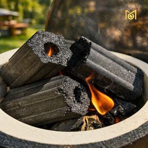 Briquetas de Carbón Vegetal Negro Hexagonales Premium, Carbono Fijo al 75%, Larga Duración, Alta Temperatura, para Barbacoa, Exportación a Granel - Product Image 3
