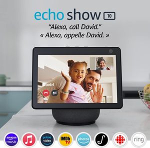 <b>Echo</b> <b>Show</b> 10 (3rd Gen) | HD smart display with motion and <b>Alexa</b> | Charcoal - Product Image 2