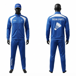TAISON SPORTS Survêtement de badminton en polyester/nylon 300 GSM, séchage rapide, coupe-vent, respirant, imperméable, écologique, unisexe, hiver - Product Image 1