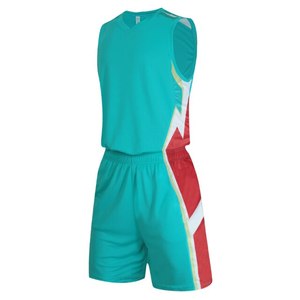 Maillots de basket-ball pour hommes de haute qualité, design tendance, personnalisés, ensembles d'uniformes d'équipe, tendance du moment, col rond, sans manches, en mesh, 100% polyester - Product Image 4