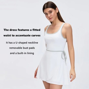 Jupe plissée personnalisée pour femme, taille haute, 2 en 1, sportive, pour la course à pied, le tennis, le paddle, le golf, le pickleball, avec poche - Product Image 1