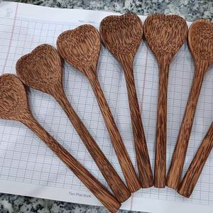 Cuillère à noix de coco en bois en forme de brindille d'usine 17cm de longueur pour servir des ustensiles de cuisine vaisselle ustensiles pour les fêtes à la maison mariages - Product Image 5