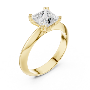 ชุดแหวนแต่งงานแฟชั่น Aries Jewel Classic ทองคำแท้ 14K เพชรเจ้าหญิงทรงเหลี่ยม 1.5 กะรัต เพชรเพาะเลี้ยงในห้องปฏิบัติการ IGI ของขวัญวันครบรอบ - Product Image 3