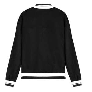 Veste universitaire noire de baseball pour l'école et le collège, manches en laine véritable, best-seller 2026 - Product Image 5