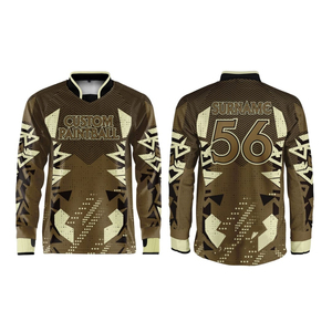 Chemises de paintball pour hommes adultes, sublimées, sans coutures, résistantes à l'eau, séchage rapide, anti-plis, réversibles, 100% polyester - Product Image 6