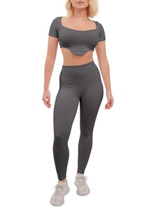 OEM Custom Wholesale Sportswear Active Wear Women <b>Yoga</b> <b>Set</b> Gym Wear Women <b>Sets</b> Workout <b>Sets</b> for Women - Product Image 5