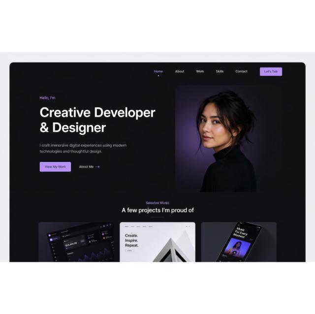 Professional portfolio website design services create modern responsive and user friendly websites for personal branding