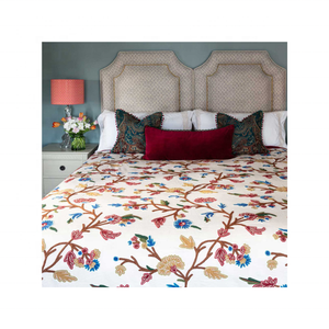 Nuevo borde gris elegante respetuoso con el medio ambiente bordado cama doble suave y cómodo Ideal para habitaciones de invitados de moda o espacios para niños - Product Image 5