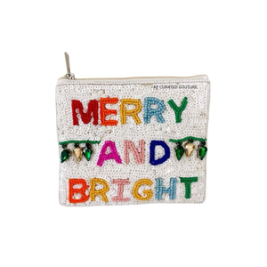 Handmade Beaded <b>Candy</b> <b>Cane</b> Mini Coin Purse Zipper Pouch Trendy <b>Christmas</b> Holiday Accessory Best Selling coin purse for women - Product Image 4