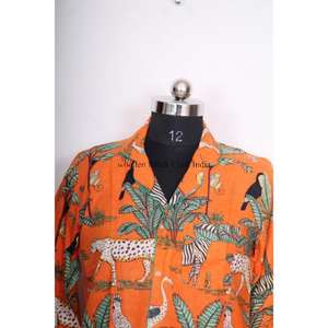 Vestido Túnica de Algodón Cómodo para Mujer, Cuello en V, Manga Larga, Ajustado, Estampado Floral, Estilo Hip Hop, Informal, para Fiesta, Lavable - Product Image 2