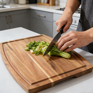 Nueva excelente tabla de cortar rectangular de madera, utensilios de cocina, para el hogar, para cortar verduras, frutas, pizza, carne, queso. - Product Image 6