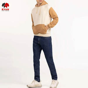 Sweat-shirts à capuche unis pour hommes, style pull-over, avec logo personnalisé, 100% coton molletonné respirant, design ODM, prix de gros pour l'hiver - Product Image 3