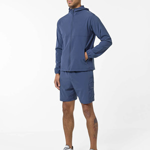 Ensemble veste coupe-vent et short pour homme, respirant, léger, imperméable, pour entraînement en extérieur et salle de sport - Product Image 3