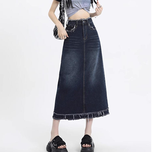 Women Pleated Midi <b>Skirt</b> High Waist A Line <b>Elastic</b> Waist Casual Office Fashion <b>Skirt</b> Wholesale - Product Image 1