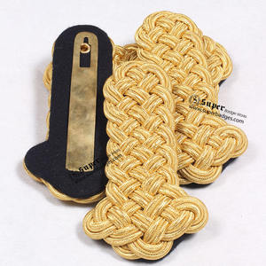 Epaulettes Ceremoniales Ovalados Tejidos a Mano, Insignias para Uniformes y Accesorios Ceremoniales - Product Image 3