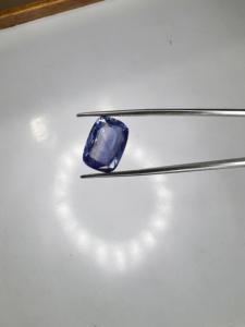 Piedra Preciosa Suelta de Zafiro Azul Creado en Laboratorio de 8.54 Ct, Corte Cojín, Origen India, Certificado, Joyería Fina, Jai Narayan Gems Color - Product Image 2