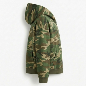 Sweat à capuche zippé pour homme de haute qualité, en mélange de coton doux, veste de sport décontractée avec personnalisation de marque, fabrication directe usine - Product Image 2