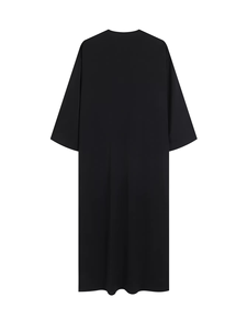 Wholesale Premium Cotton Stand Collar Modest Men's <b>Islamic</b> Eid Plus Size Loose Fit Floor Length Short Sleeve Quick Dry - Product Image 1