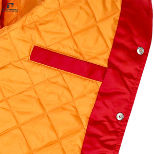Satin Baseball Jacket Custom Team Graphics Embroidered Sports Letterman <b>Coat</b> Direct Factory Manufacturer - Product Image 5