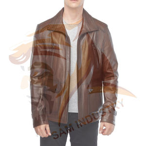 Chaquetas de Cuero para Hombre, Nueva Moda, Última Llegada, Chaquetas de Cuero Resistentes al Viento para Adultos, Gran Venta - Product Image 5