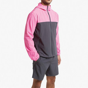Ensemble short coupe-vent pour homme - Résistant à l'eau, séchage rapide et respirant, grande taille, style streetwear - Product Image 4