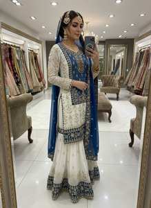 Trajes Shalwar Kameez de 3 Piezas de la Mejor Calidad para Mujer, Últimos Diseños de Vestidos de Boda Indios y Pakistaníes, Más Vendidos, Listos para Usar - Product Image 2