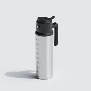 Fouet à crème moderne en acier inoxydable avec marquages de mesure et poignée en plastique, accessoires de cuisine, ensembles cadeaux, maison et cuisine - Product Image 1